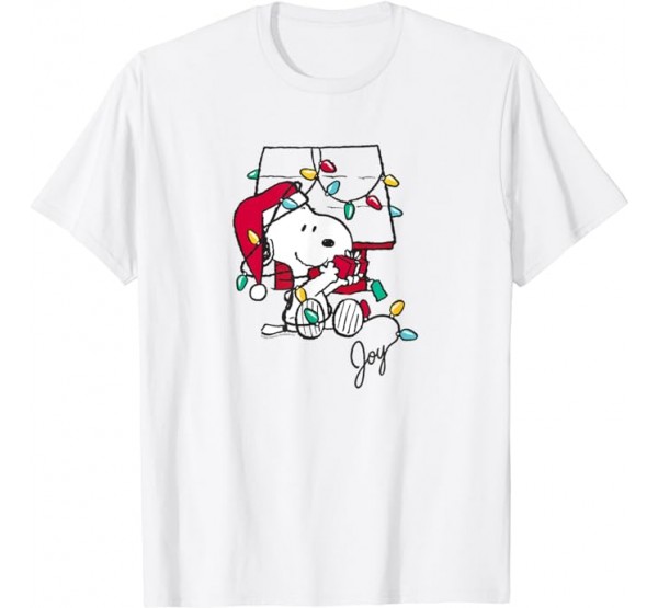 Peanuts - Christmas Snoopy Joyful Moment T-Shirt Peanuts - Christmas Snoopy Joyful Moment T-Shirt